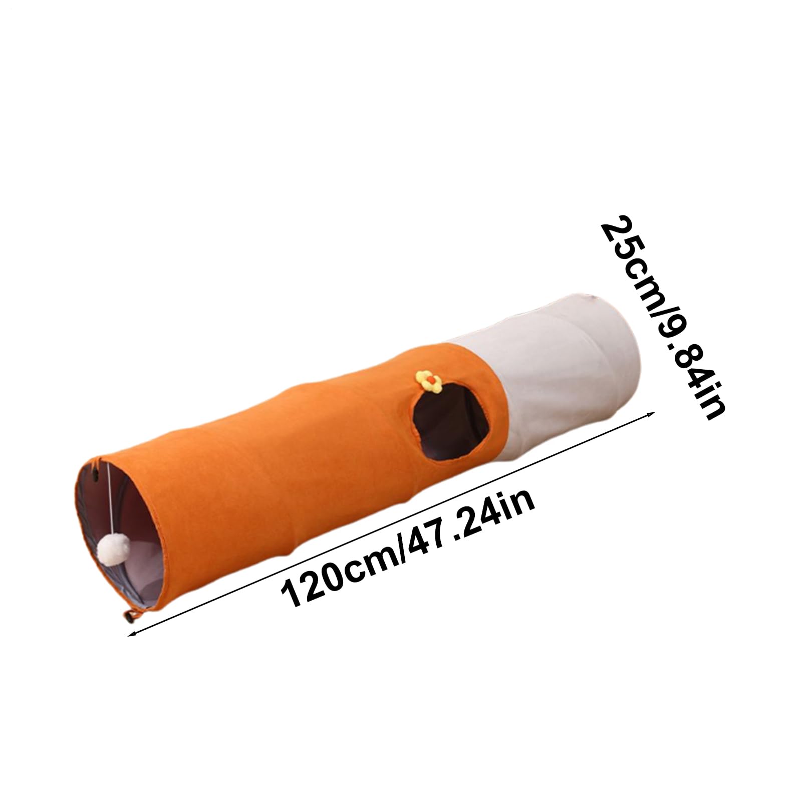 Tunnel pour Chat, Pliable avec Balle Tubes et Galeries, Tente Anti-Griffes d'Enrichissement Mental pour Outil d'Entraînement