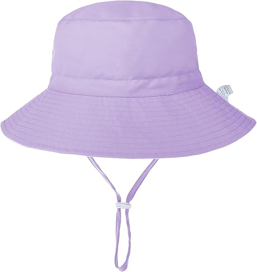Baby Sun Hat UPF 50+ Sun Protective Toddler Bucket Hat Summer Kids Beach Hats Wide Brim Outdoor Play Hat for Boys Girls