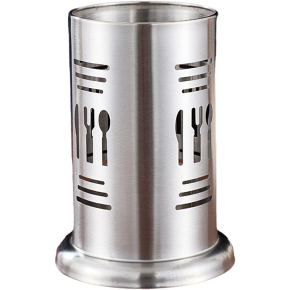 Baokuan Stainless Steel Spoon Holder Cutlery Drainer Kitchen Utensils Chopsticks Storage Box Cooking Organiser for Spatulas Spoon and Tongs Tableware Storage