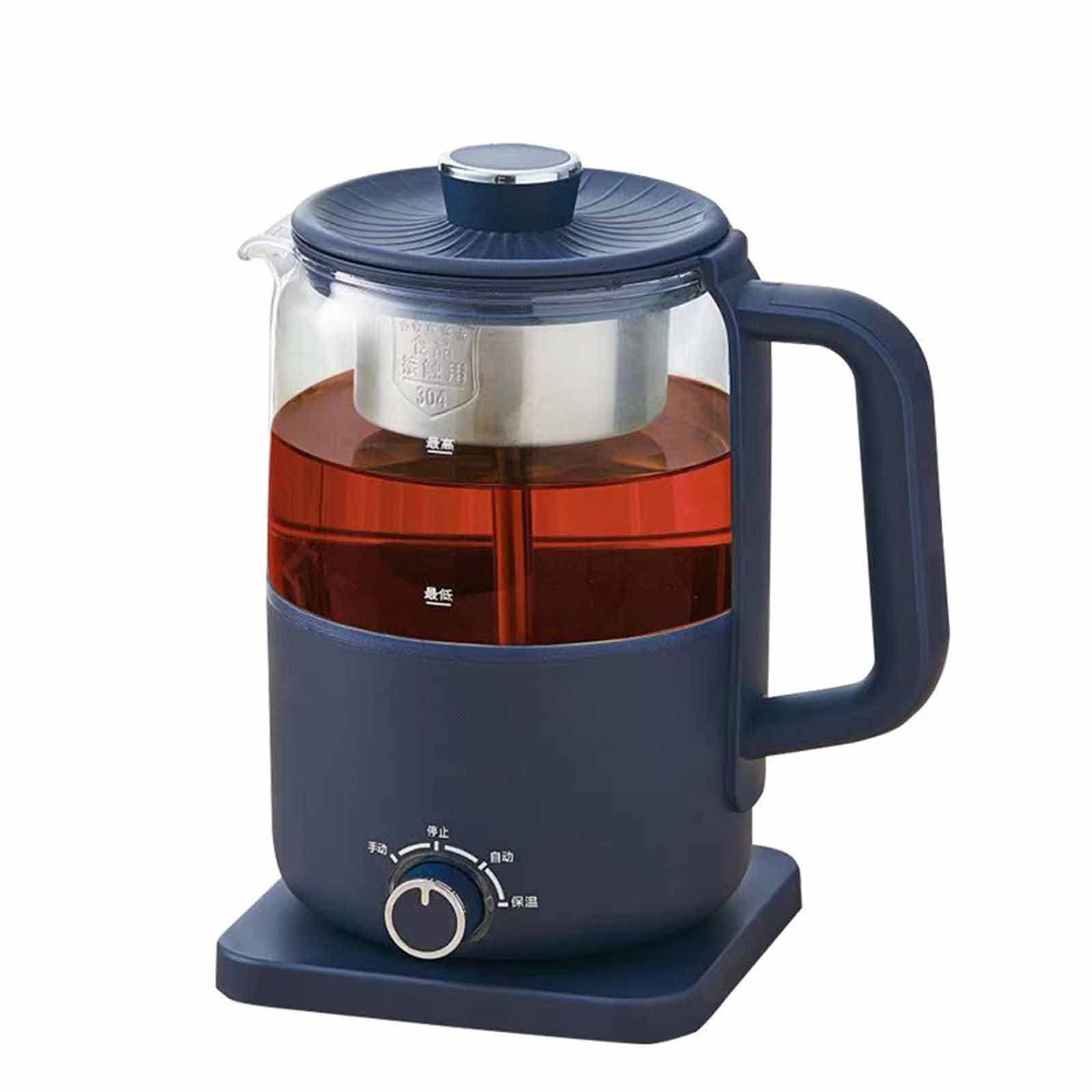 Calentando el Agua, Hervidor de Control Temperatura con Aislamiento térmico, máquina for Hacer té integrada, Multifuncional, Acero Inoxidable B, 1L (Color:(Onecolor,1.2 litres)