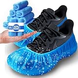 120 PCS Shoe Covers Disposable Non Slip, Waterproof, Recyclable Shoe Booties, shoe covers for indoors and out - One Size Fits All