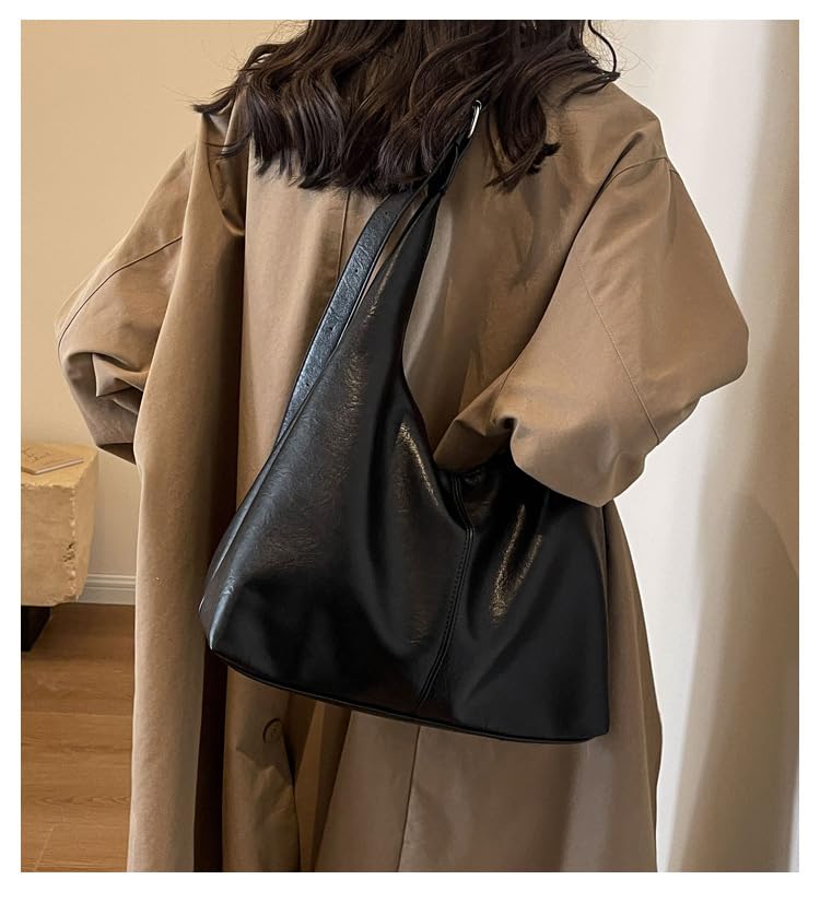 Bolso Hobo de cuero para oficina y uso diario miniatura 4