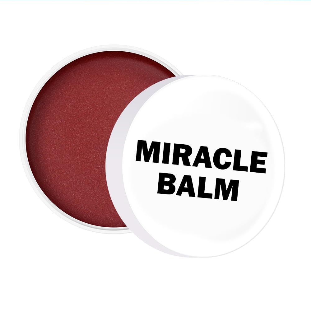 Miracle Balm, Natural Healing Balm for Dry Skin Cracked Lips and Sensitive Areas Nourishing Moisturizer Ingredients for Soothing Relief and Hydration