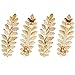 4 Pcs Gold Toga Party Halloween Greek Goddess Costume Gold Leaves Hair Barrettes (Halloween Gold Leaf Hair Clips)