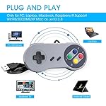 Rii Game Controller, Retro USB Controller for PC Gaming, Super Classic Wired Game Emulator Controller for PC, Raspberry Pi, Windows,Mac,Liunx, Android (Grey, 2 Pack) - Image 3