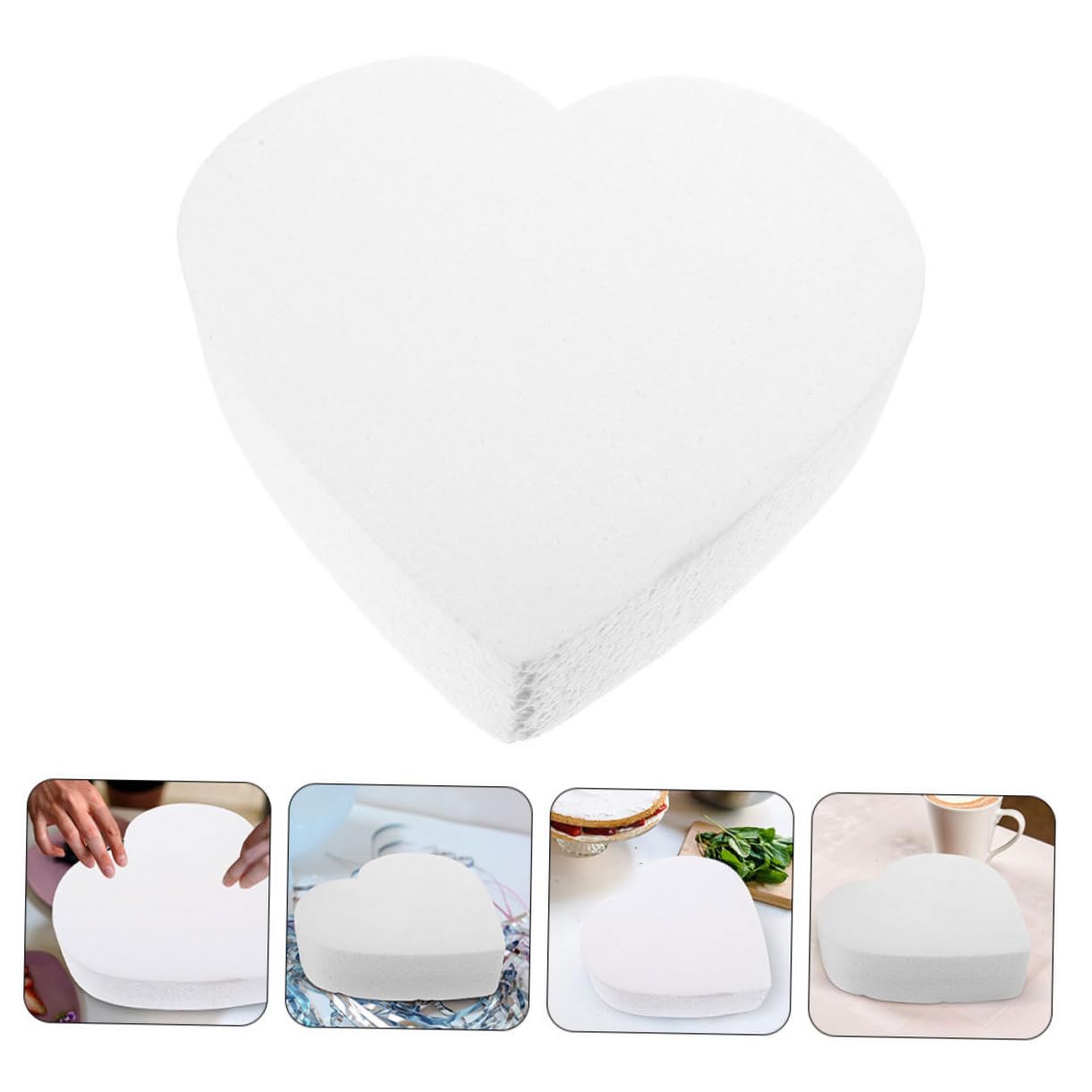 TOPBATHY Décorations Gâteaux Cœur Mousse Modèle Décoration Pâtisserie Accessoires Fête Outils Formation Gâteaux Décoratifs