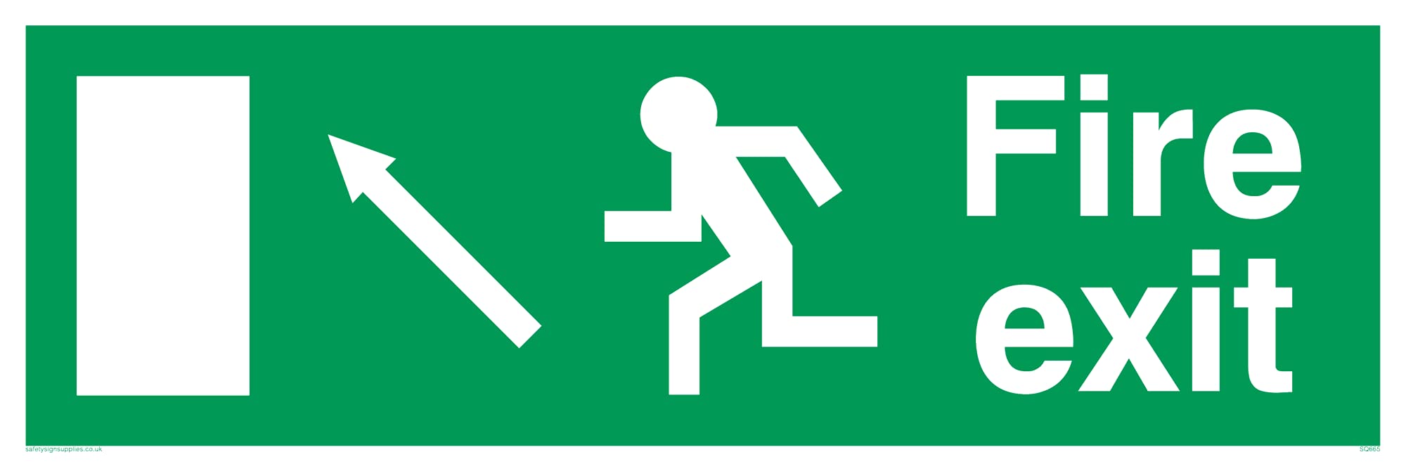 Pack of five - Fire ExitSafety Sign - 300x100mm - L31