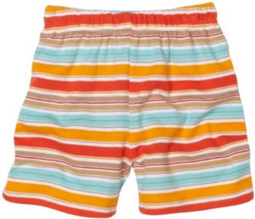 ZUTANO Miami Stripe Short, Cocoa/Mandarin, 6 Months