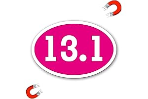 13.1 Oval Magnet for Cars, Half Marathon Running Magnet