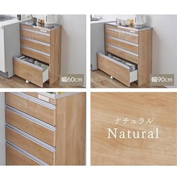 60316　天板ステンレス薄型キッチンチェストホワイト　幅60 main_10000116.jpg