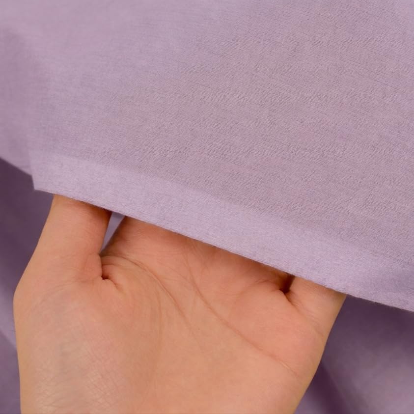 Image of Soimoi Lilac Solid 60 * 60's Cotton Cambric Fabric by 10 Yards, 56 Inch Wide Light Weight Material Suitable for Kurtis, Blouses, Kids Clothing, Tunics, Dresses and Summer Apparel