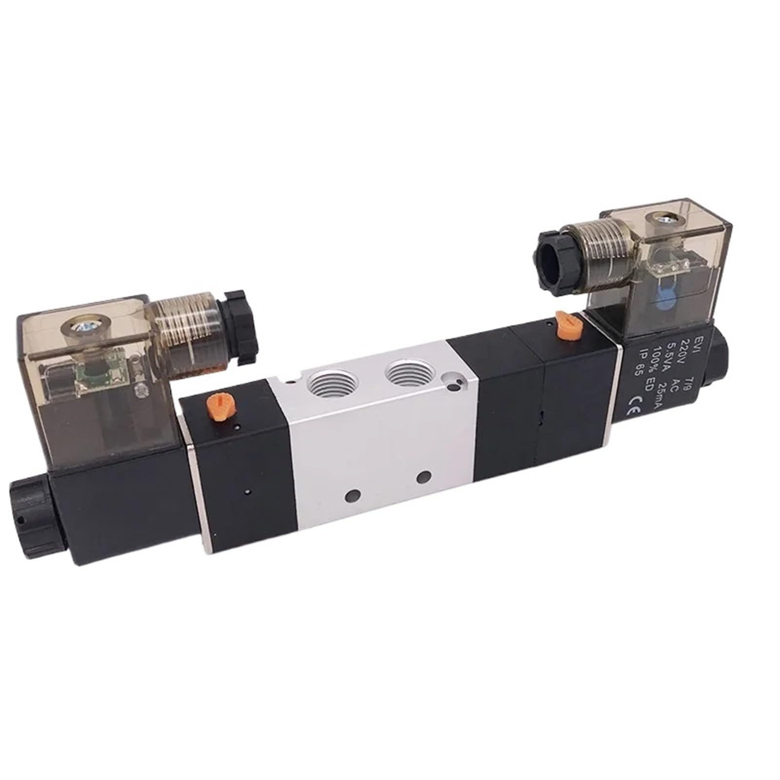 Distributeur pneumatique 5/3 voies 1/2 electrovanne double bobine AC220V 4V430C-15
