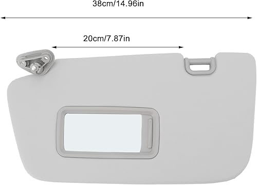 Miniatura 6 de AMONIDA Visera solar para coche, parasol para el lado izquierdo del conductor, gris 92011FG032ME, repuesto para Subaru Impreza 2008 a 2014