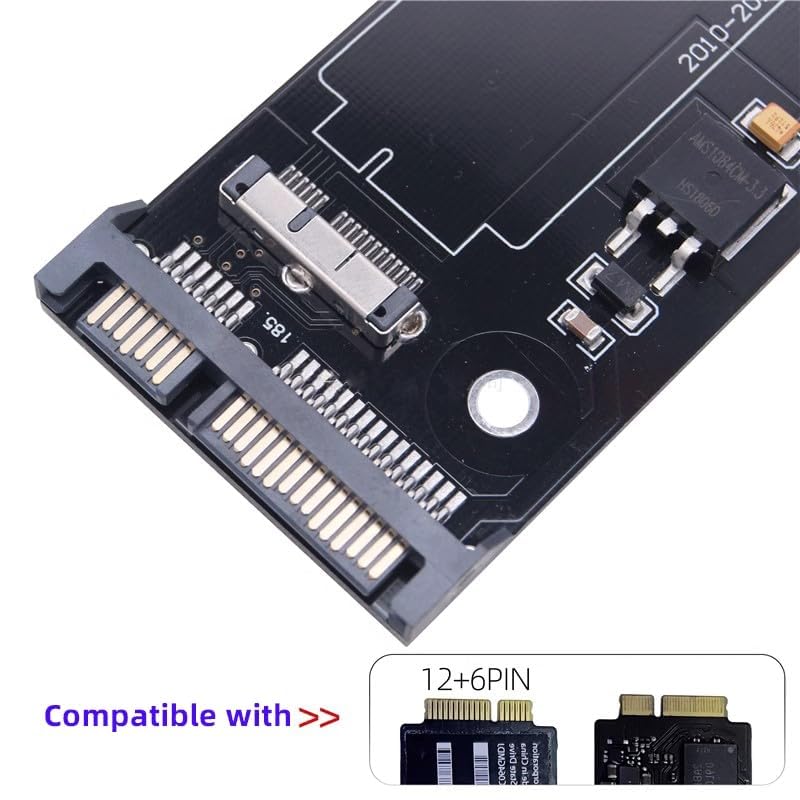 Récupérer données SSD Mac Air endommagé avec adaptateur SATA 12 6 broches - 6