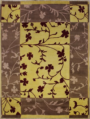 6'4 X 7'11 Double Knot Gabbeh Design Area Rug With Wool Pile - | A 6X8 Large Rug | An Authentic Hand Knotted Gabbeh Rug #TOP21