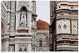 YGYT Tableau Toile Decoration 60x90cm sans Cadre Florence cathédrale rétro Voyage Affiche décorative Murale décor à la Maison à Collectionner Vintage
