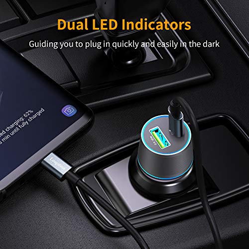 Fast Usb C Car Charger,Compatible With Google Pixel 7/7 Pro/6/6A/6 Pro/5A/5/4A/4/4 Xl/3 Xl/3/3A Xl/3A/2, 30W Power Delivery & Quick Charge 3.0 Car Adapter (Fast Charging Type C Cable 3.3Ft Included) #TOP3