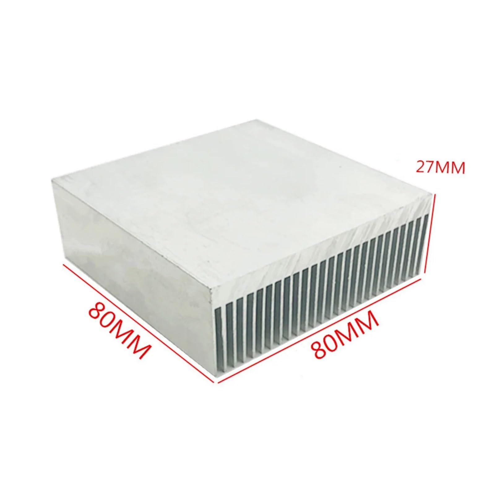 Aluminiowy Radiator 100x100x18mm 80x80x27mm Do Chłodzenia LED Procesora