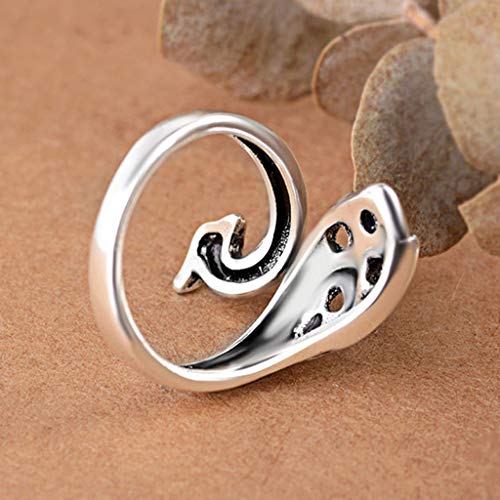 Adjustable Knitting Loop Crochet Ring,Advanced Phoenix Ring, Loop Knitting Accessories,Yarn Guide Finger Holder Knitting Thimble Knitting Loop Ring Crochet Ring (Advanced Phoenix)