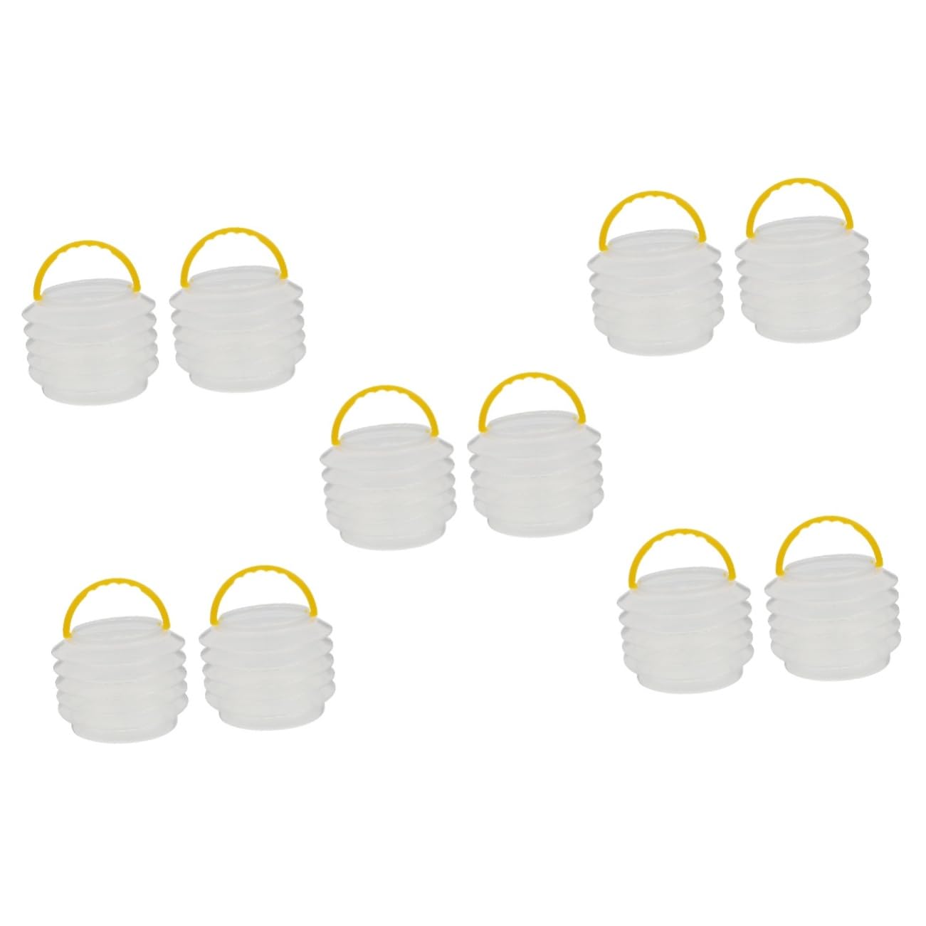 LALAFINA 5sets Portable Pen Washing Bucket Cleaning Buckets for Kids Beginners Paint Lovers 2pcs*5