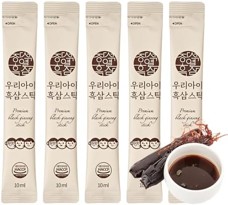 Lot de 5 bâtonnets d'extrait de ginseng noir de qualité supérieur...