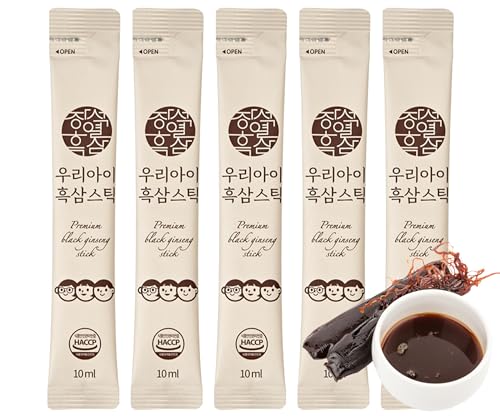 Lot de 5 bâtonnets d'extrait de ginseng noir de qualité supérieur...