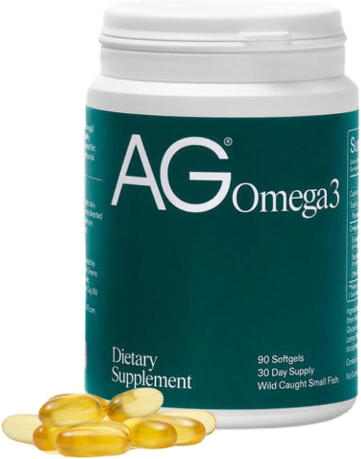 AG1 Omega 3 Fish Oil Softgels โ 2000mg EPA & DHA from Wild-Caught Fish, Supports Heart, Brain & Joint Health | 90 Capsules | Athletic Greens Supplement
