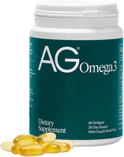 AG1 Cápsulas blandas de aceite de pescado Omega 3 – 2000 mg de EPA y DHA de pescado capturado en la naturaleza, apoya la salud del corazón, el