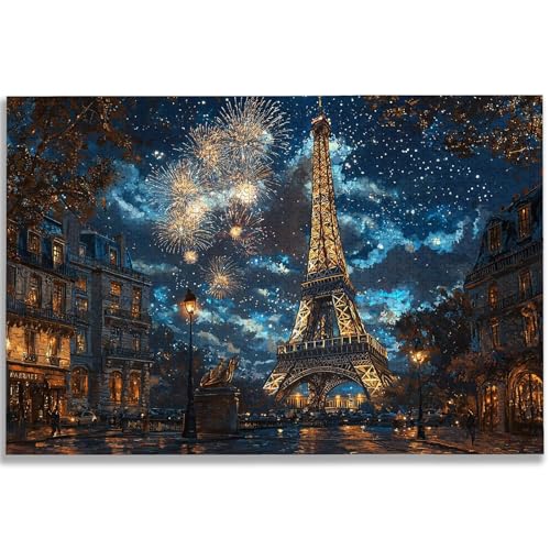1000ピース ジグソーパズル 風景、大人向け 木製パズル パリ、1000ピース (75x50 cm)、大人向け 難しい 挑戦 家族で楽しめるやりがいのあるゲーム、Wooden Puzzles ゲームナイト、インテリア、ギフトに最適、-1056