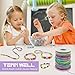 Tenn Well 1mm Elastic String, 328 Feet Rainbow Stretchy Bracelet String Beading Cord for Bracelets, Necklaces, Jewelry Making, Pony Beads and Crafts