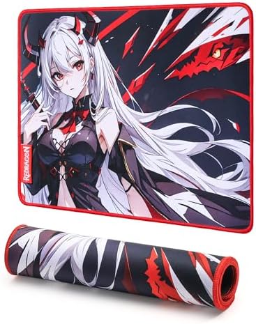 Redragon Tapete de mouse para jogos de anime EISA P047S - superfí...