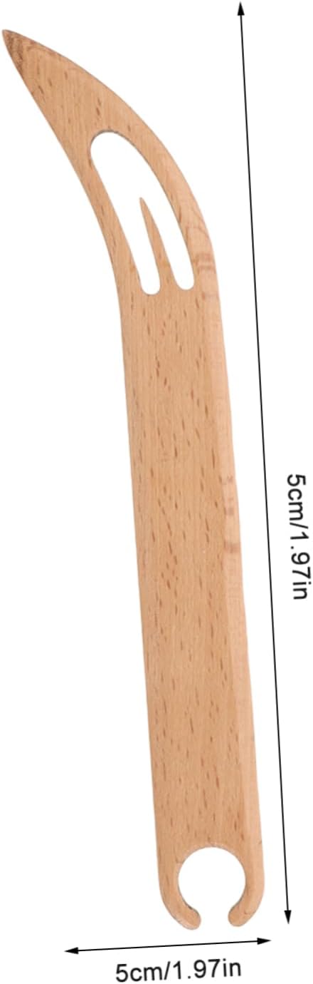ULDIGI Wooden Weaving Shuttle Tool for DIY Crafts Versatile Tapestry Making and Crochet Projects Easy to Handle Beechwood Weaving Accessory for Knitters and