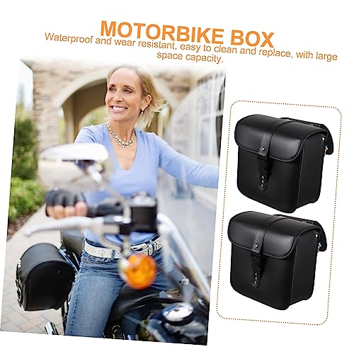 Bolsa lateral para motocicleta gran capacidad para herramientas y decoración miniatura 4