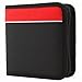 24 Capacity Cd Holder Case in Assorted Color, Nylon, Cd Wallet, for Cd, DVD, Blu-ray Media Storage - PrimeTrendz