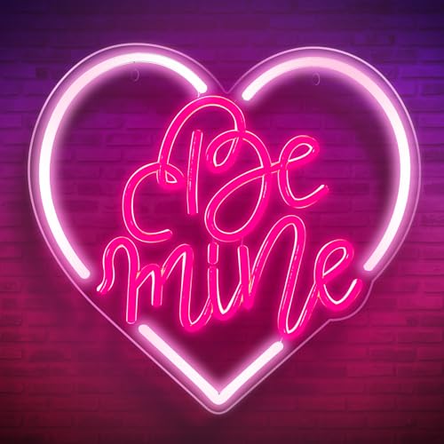 Baquler Valentine Heart Neon Sign Wall Decor