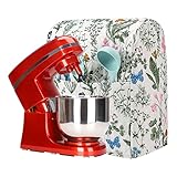 Stand Mixer Cover,Floral and Plants Kitchen Mixer Cover Compatible With 5-8Qt Kitchenaid Hamilton Mixers,Spring Summer Kitchen Decor,Kitchen Aid Mixer Covers,Pioneer Woman Kitchen Aid Mixer Assecories