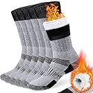 COZIA Merino Wool Socks for Men and Women Warm thermal Boot Hiking Socks 3 Pairs