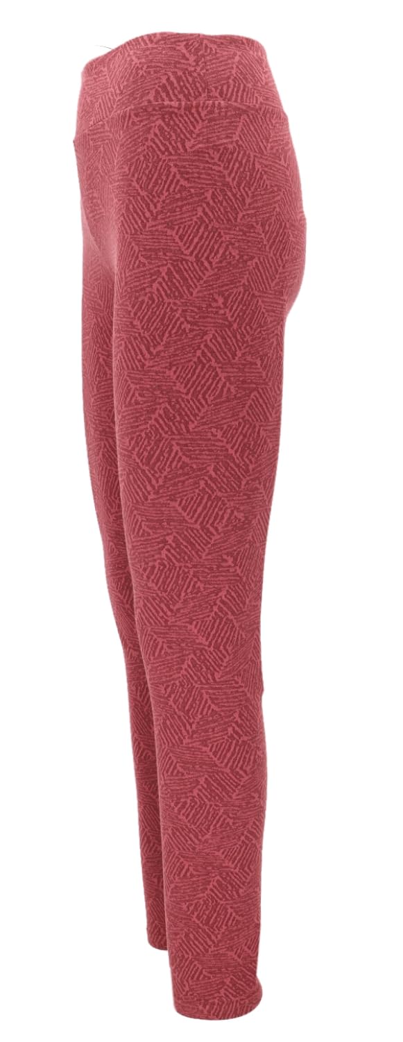 GURU SHOP Yoga Hose mit hohem Bund, Bio Baumwoll Leggings mit Muster, blau | Lange Leggings, elastischer Bund, blickdicht, angenehm zu tragen, ganzjährig nutzbar, handgefertigt, fair gehandelt