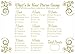 Gold What's in Your Purse Bridal or Baby Shower Game Cards (50 Count)