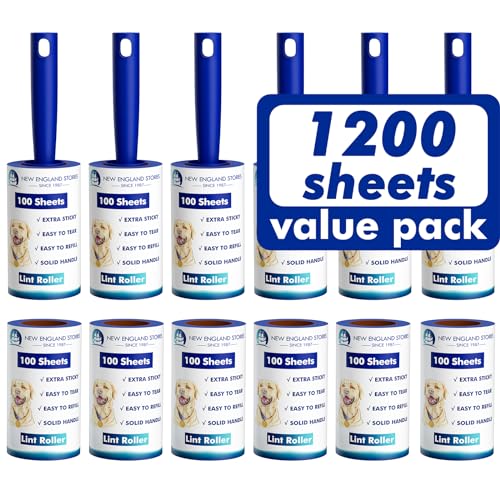 1200-Sheet Lint Roller Set with 6 Handles