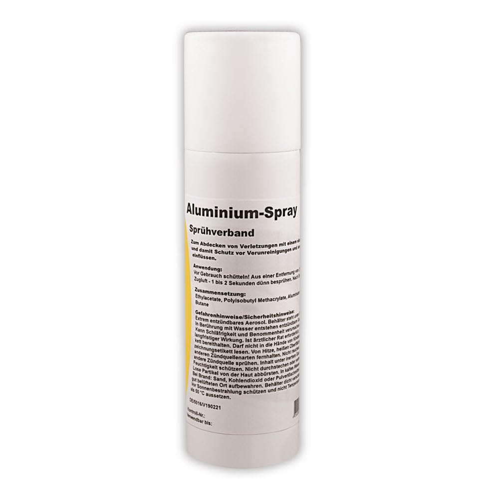 Veyx SanDitan Spray aluminium 200 ml Pansement spray pour animaux film élastique perméable à l'air lésions cutanées