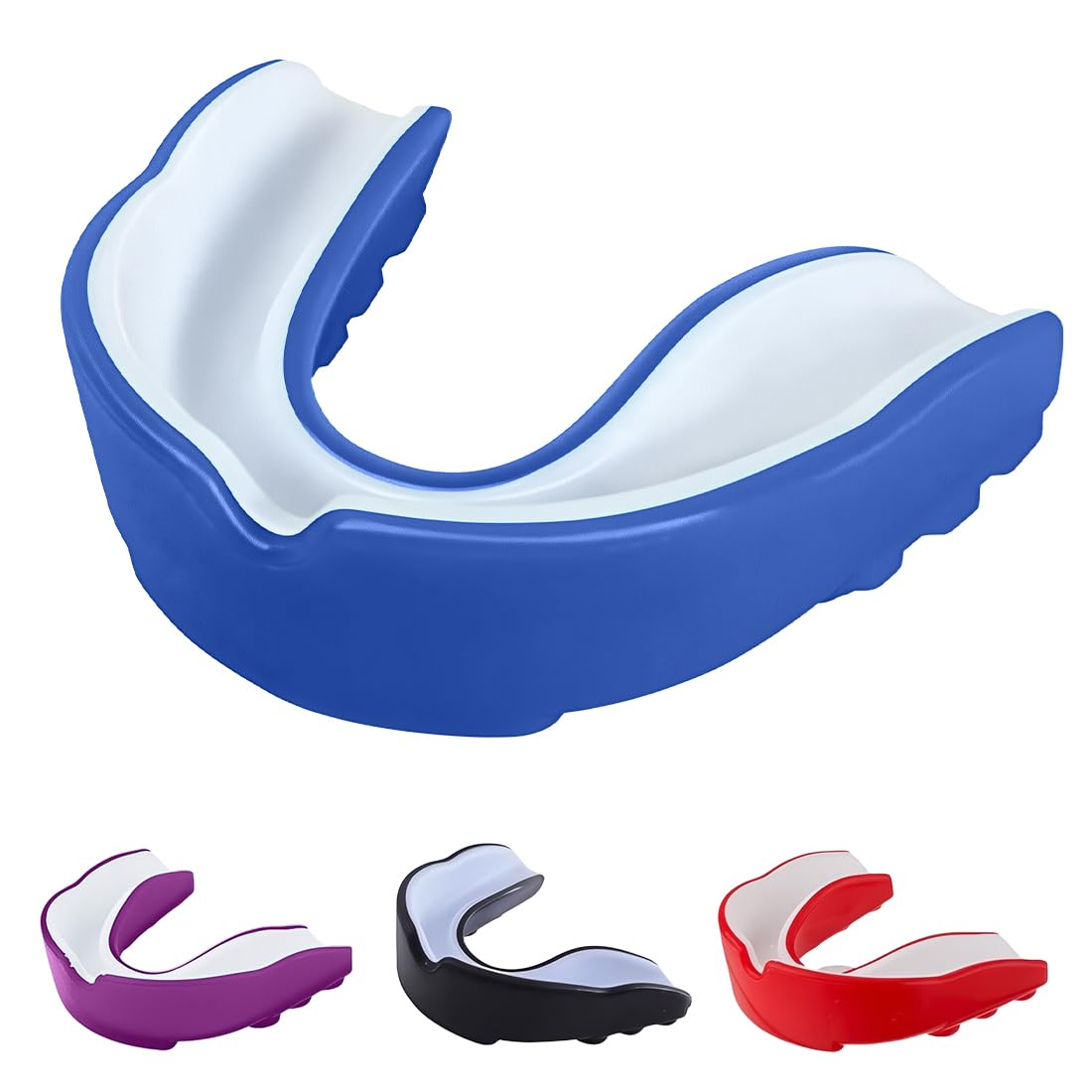 JYNVO 4 paradenti sportivi, paradenti sportivi per bambini per tutti gli sport di contatto completo tra cui rugby, boxe, arti marziali, hockey, MMA, taekwondo - 2