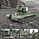 RC Panzer 1:18 US M26 Armeegrün, 2.4GHz Ferngesteuert mit Schussfunktion, WW2 Panzer Modell der Airsoft-BBS und Wasserbomben, Spielzeug mit Licht und Sound für Erwachsene und Kinder