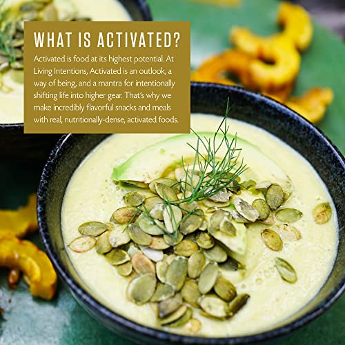 Living Intentions Organic Sprouted Pumpkin Seeds: Salted – Nongmo – Gluten Free – Vegan –Kosher – Paleo - 8 Ounce Unit #TOP4