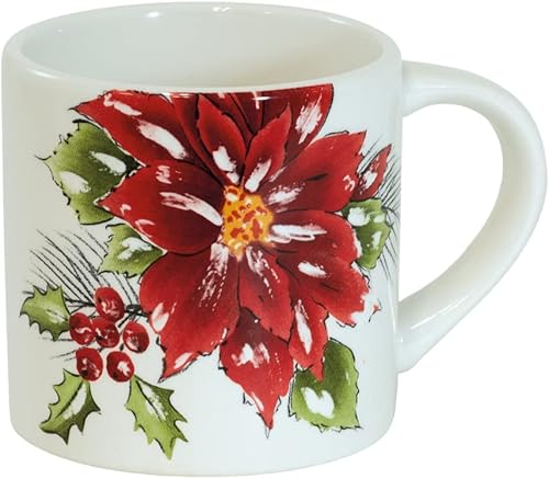 Vista 35 de Boston International Taza de cerámica para café/té, 12 onzas, rayas de bosque elegante Fancy Forest Stripe