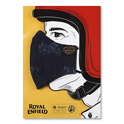 Image of Royal Enfield Garrison Facemask Blue (RLCMAN000005)
