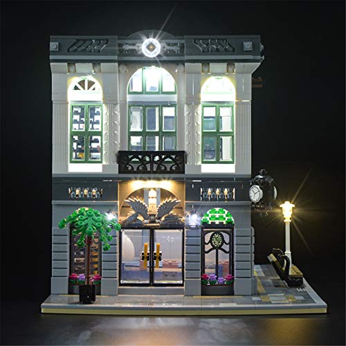 ADMLZQQ LED-Beleuchtungsset Für Lego Creator Expert Backsteinbank - Kompatibel Mit Lego 10251 Bausteinen Modell- Nicht…