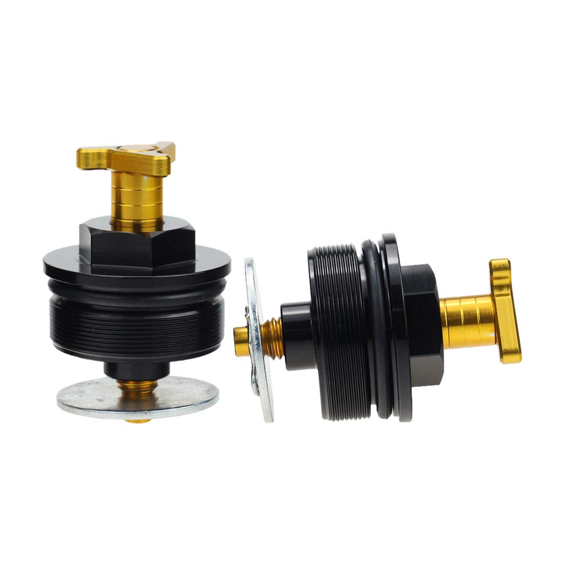 MTLBCYCLE CNC Fork Preload Adjusters 43mm for Suzuki DR650SE 1996-2020 DR800 1991-1997 GSX1100 1991-1994 XF650 Freewind 1997-2001