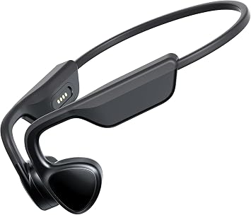 Bone Conduction Headphones,Open Ear Headphones Bluetooth 5.3 with Mic,Bone Conduction Earbuds 12Hrs Playtime,IPX7 Sweatproof Waterproof Sport Earphones for Running,Walking,Cycling,Gym