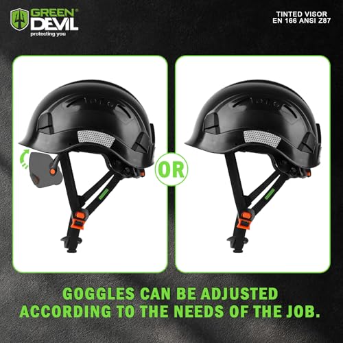 Image of GREEN DEVIL Replacment Built-in Clear /Tinted Visor